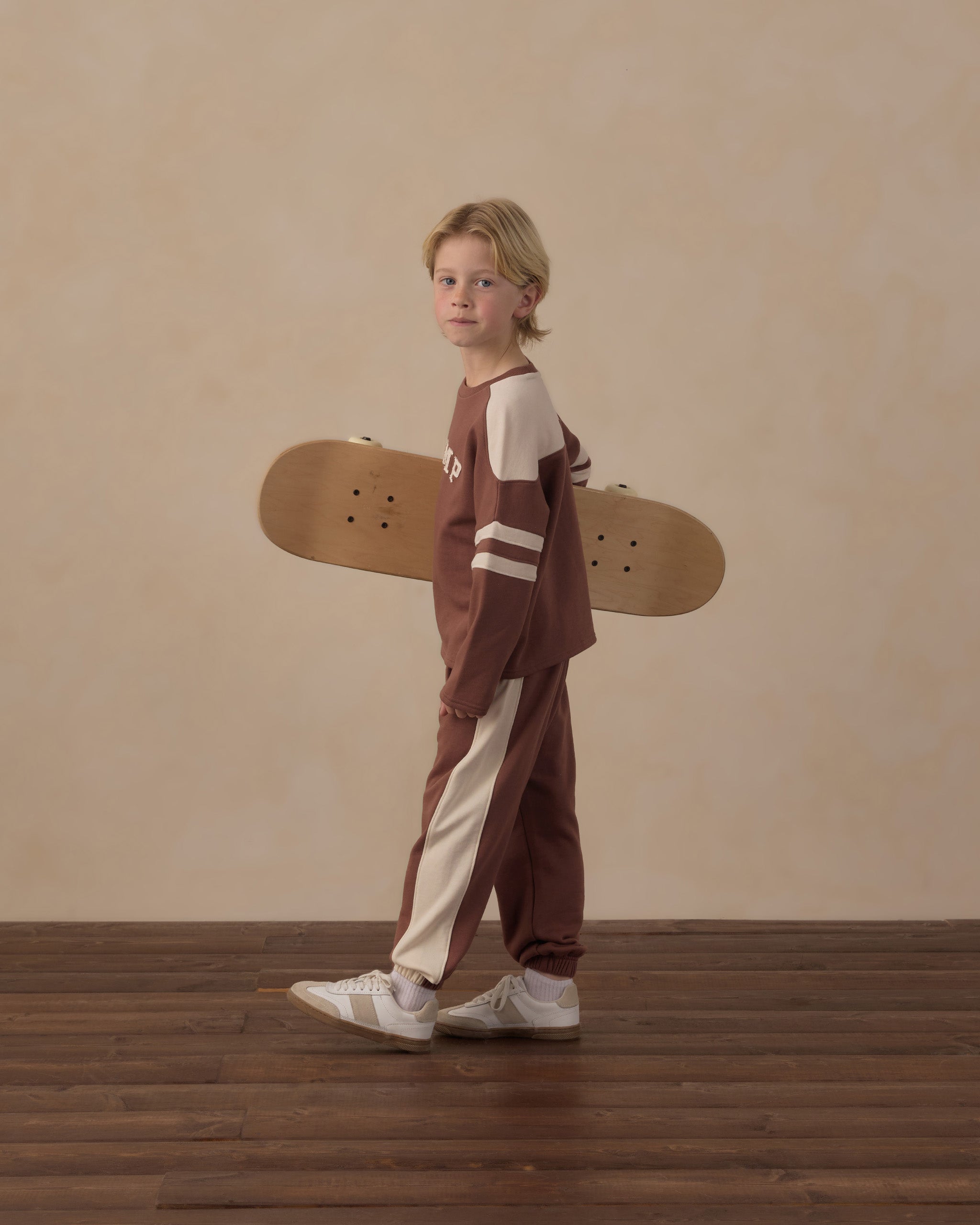 Rylee and Cru Hockey Sweatshirt and Paneled Sweatpants Set, Champ
