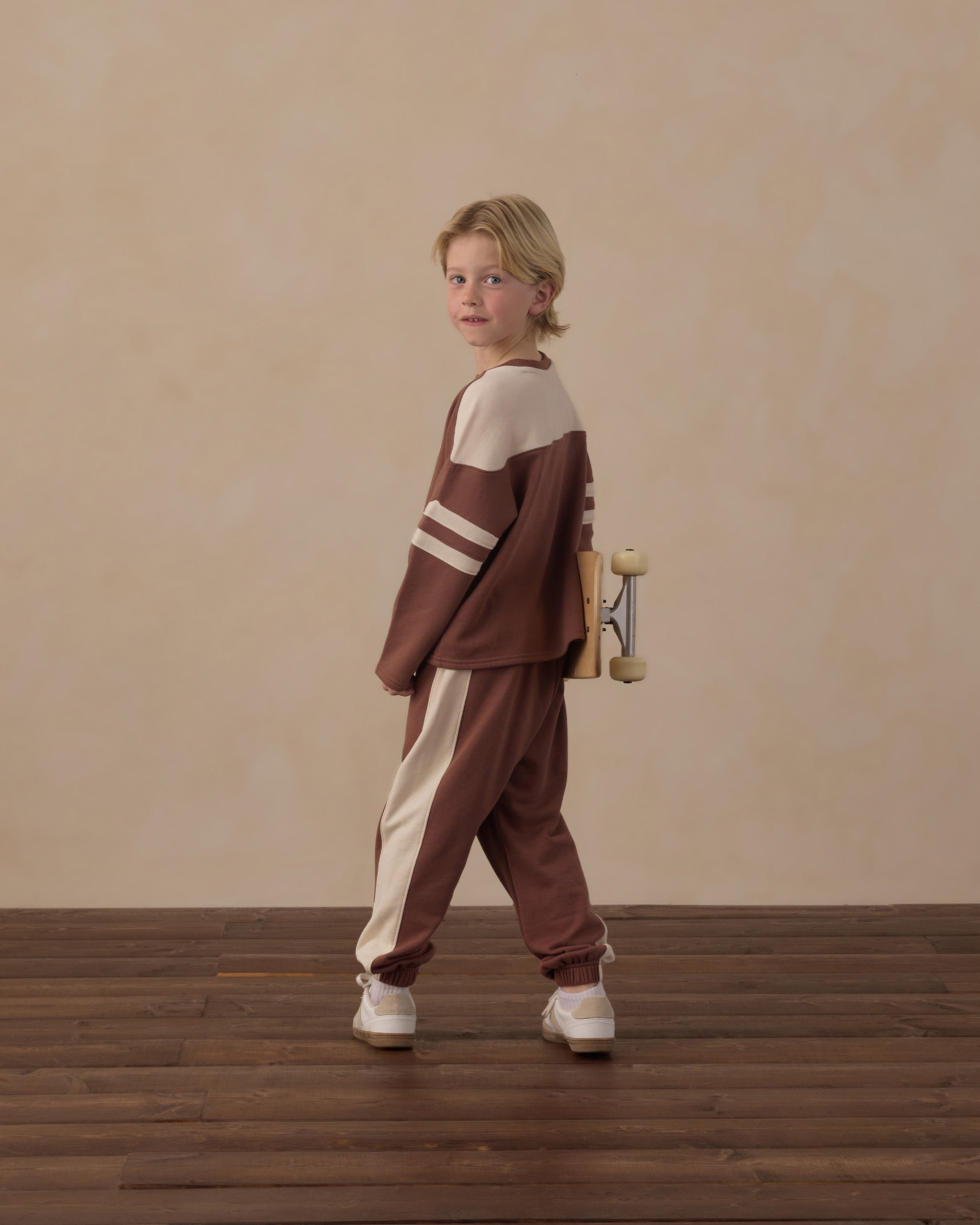 Rylee and Cru Hockey Sweatshirt and Paneled Sweatpants Set, Champ
