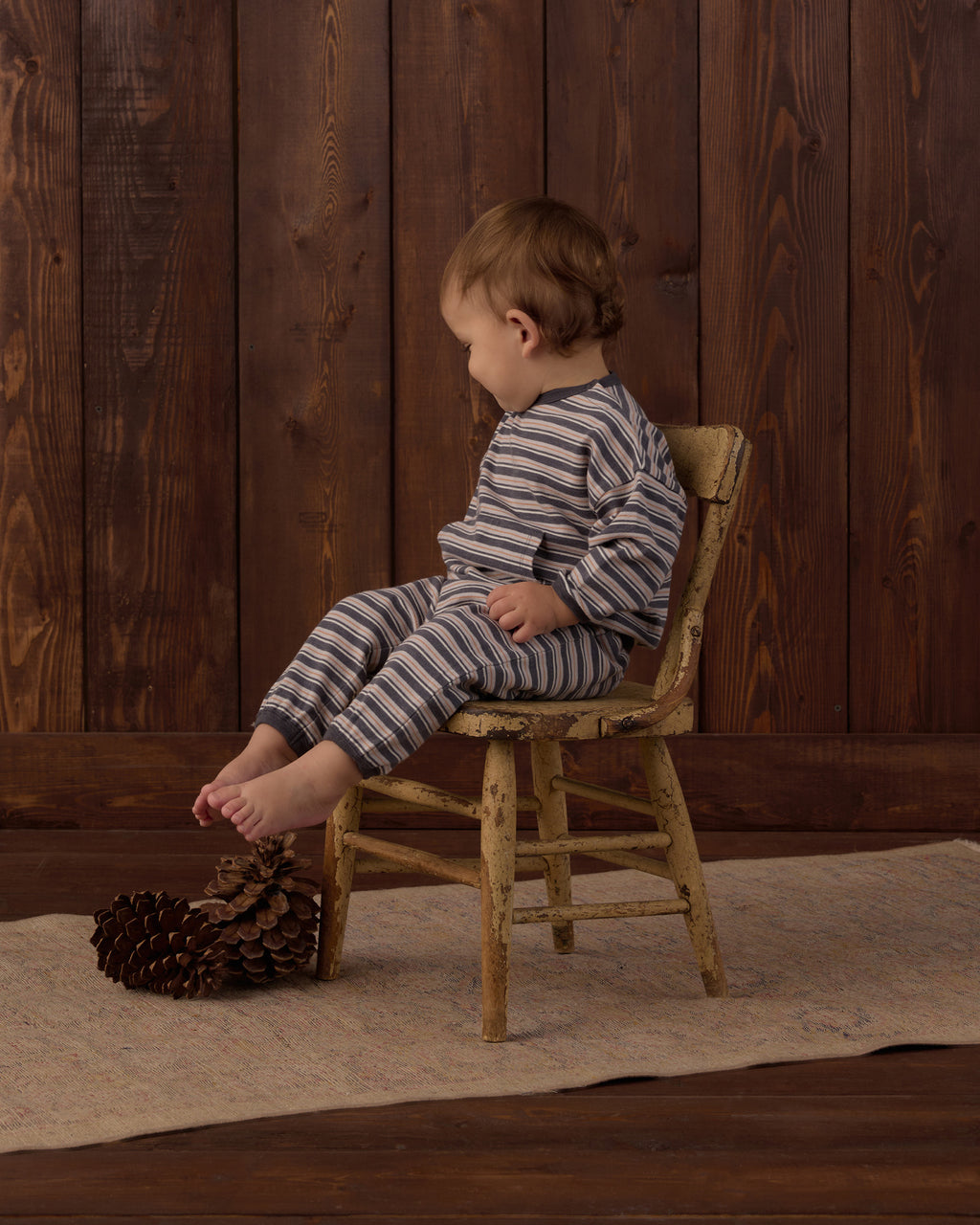 Rylee and Cru Relaxed Set, Blue Stripe