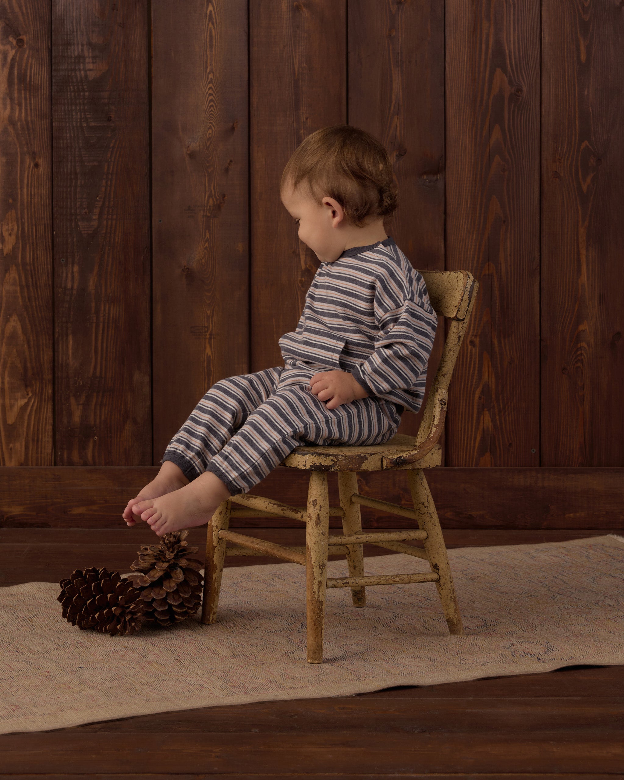 Rylee and Cru Relaxed Set, Blue Stripe