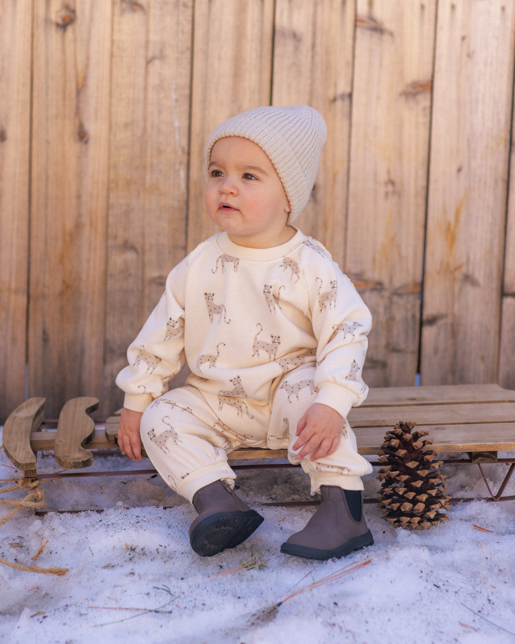 Rylee and Cru Raglan Jumpsuit, Leopards