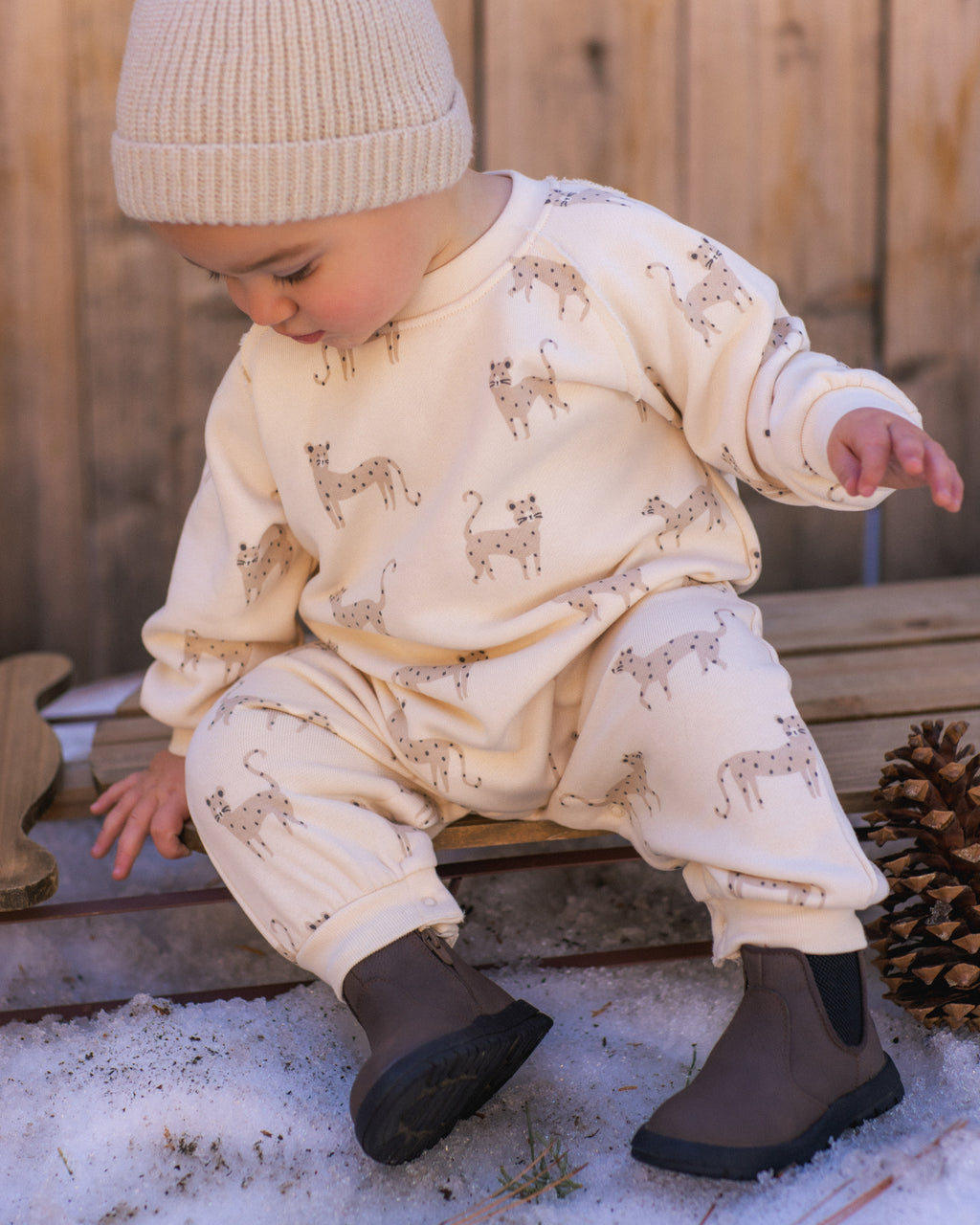 Rylee and Cru Raglan Jumpsuit, Leopards