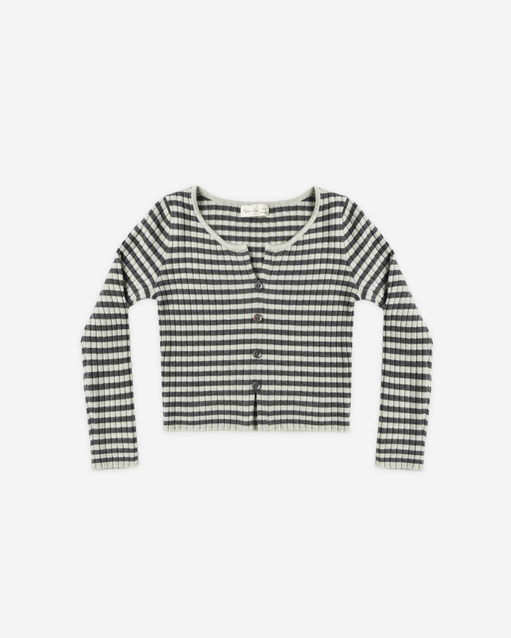 Rylee and Cru Long Sleeve Knit Tee and Flare Rib Knit Pant Set, Midnight Stripe