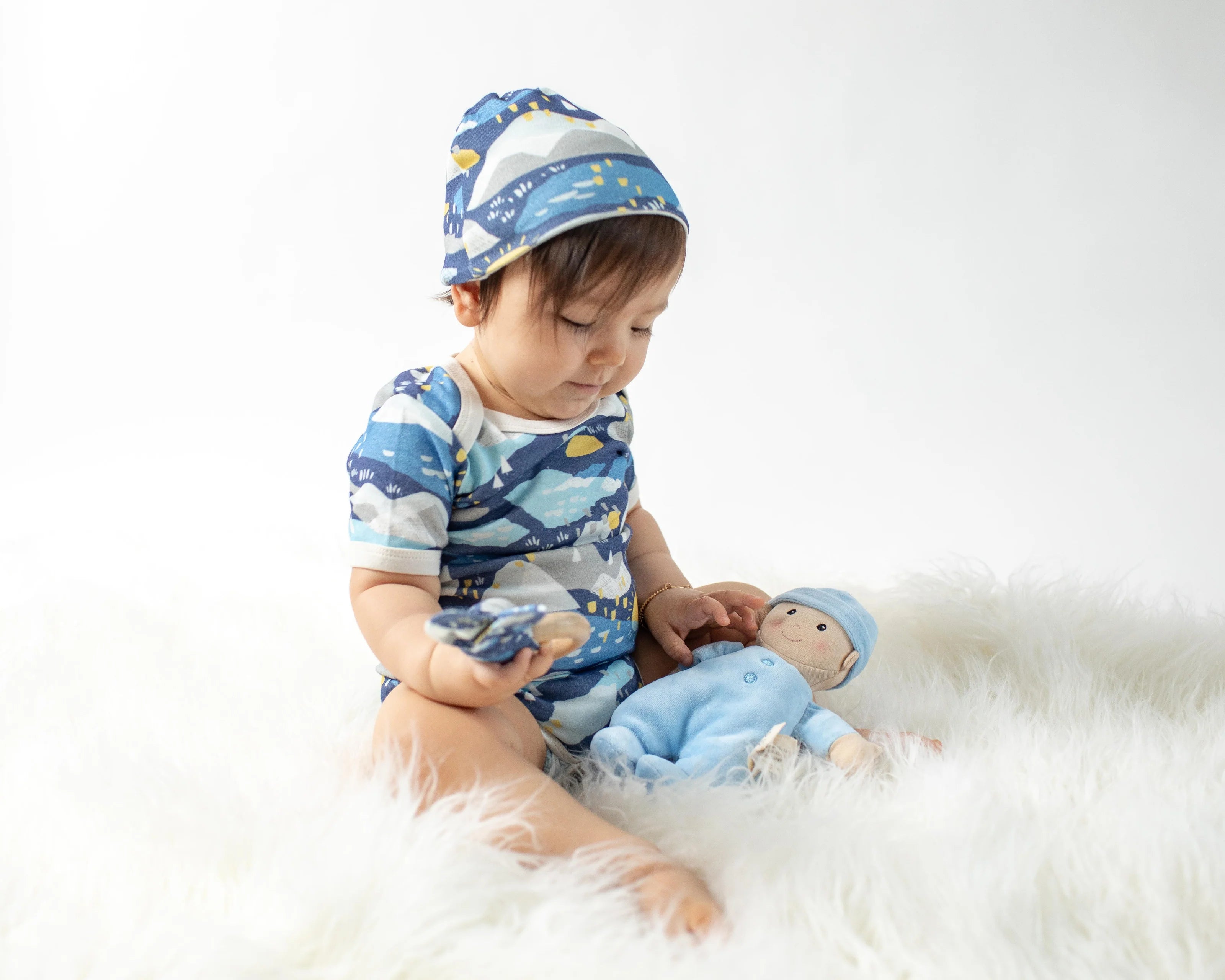 Apple Park First Baby Doll, Blue