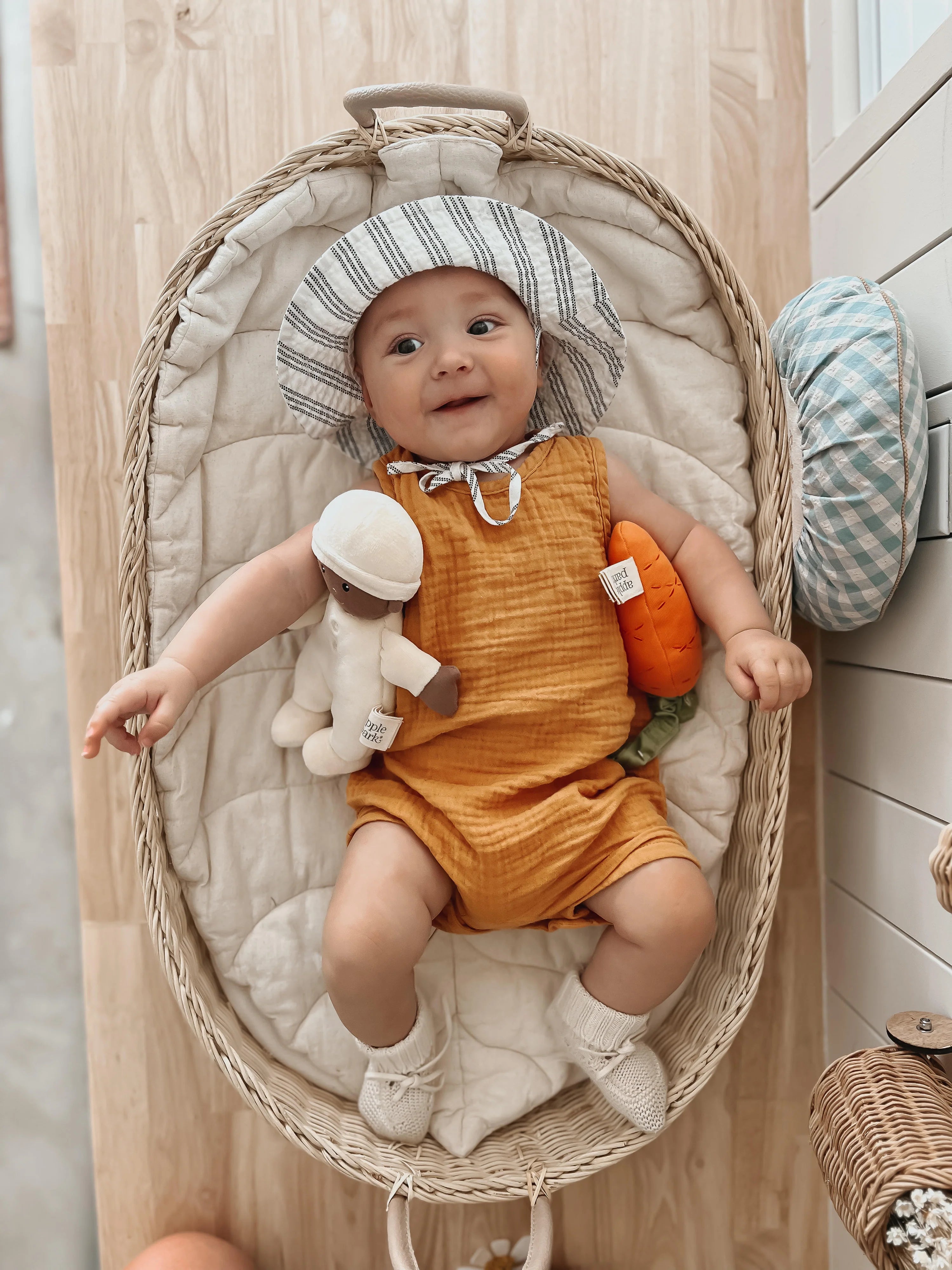 Apple Park First Baby Doll, Cream