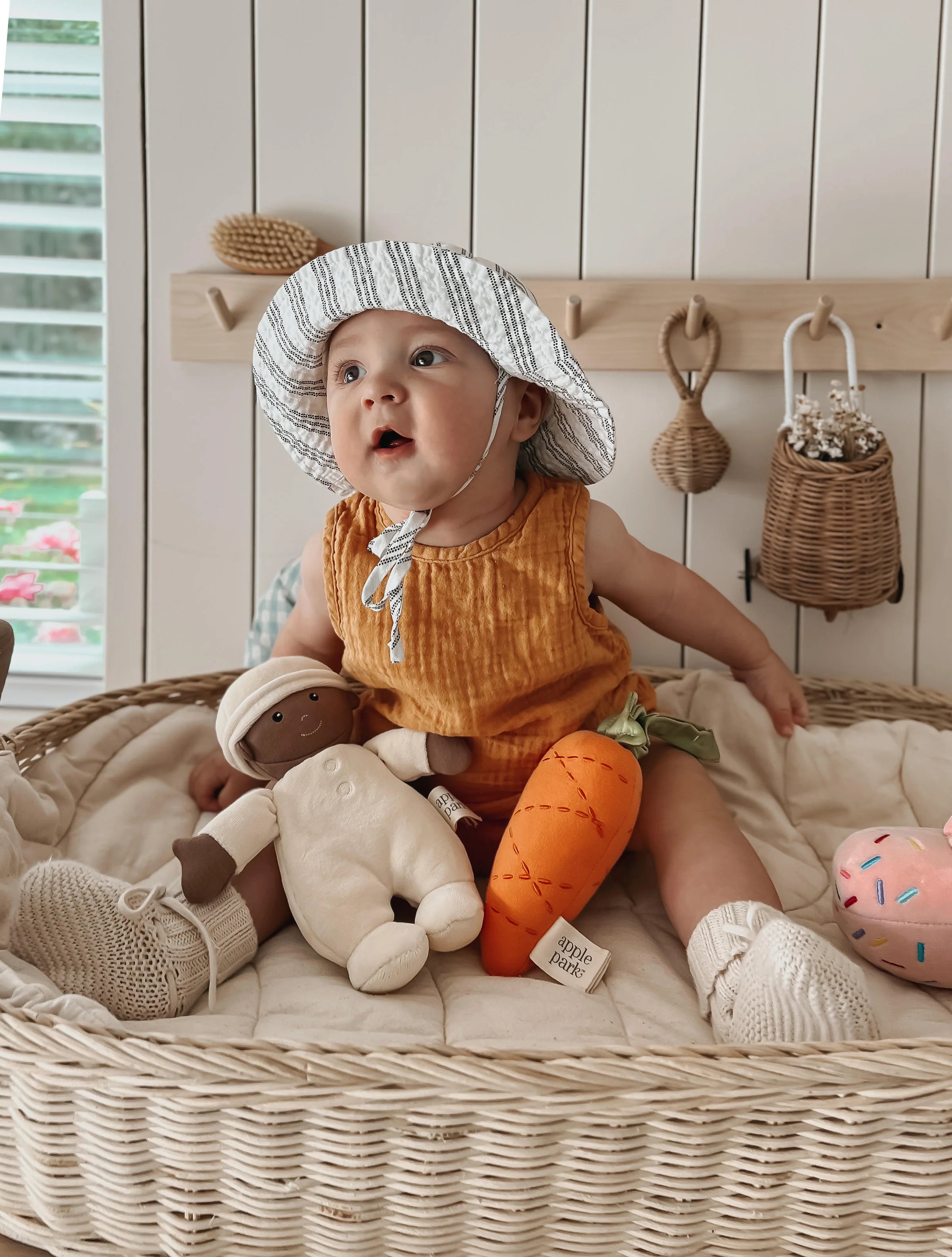 Apple Park First Baby Doll, Cream