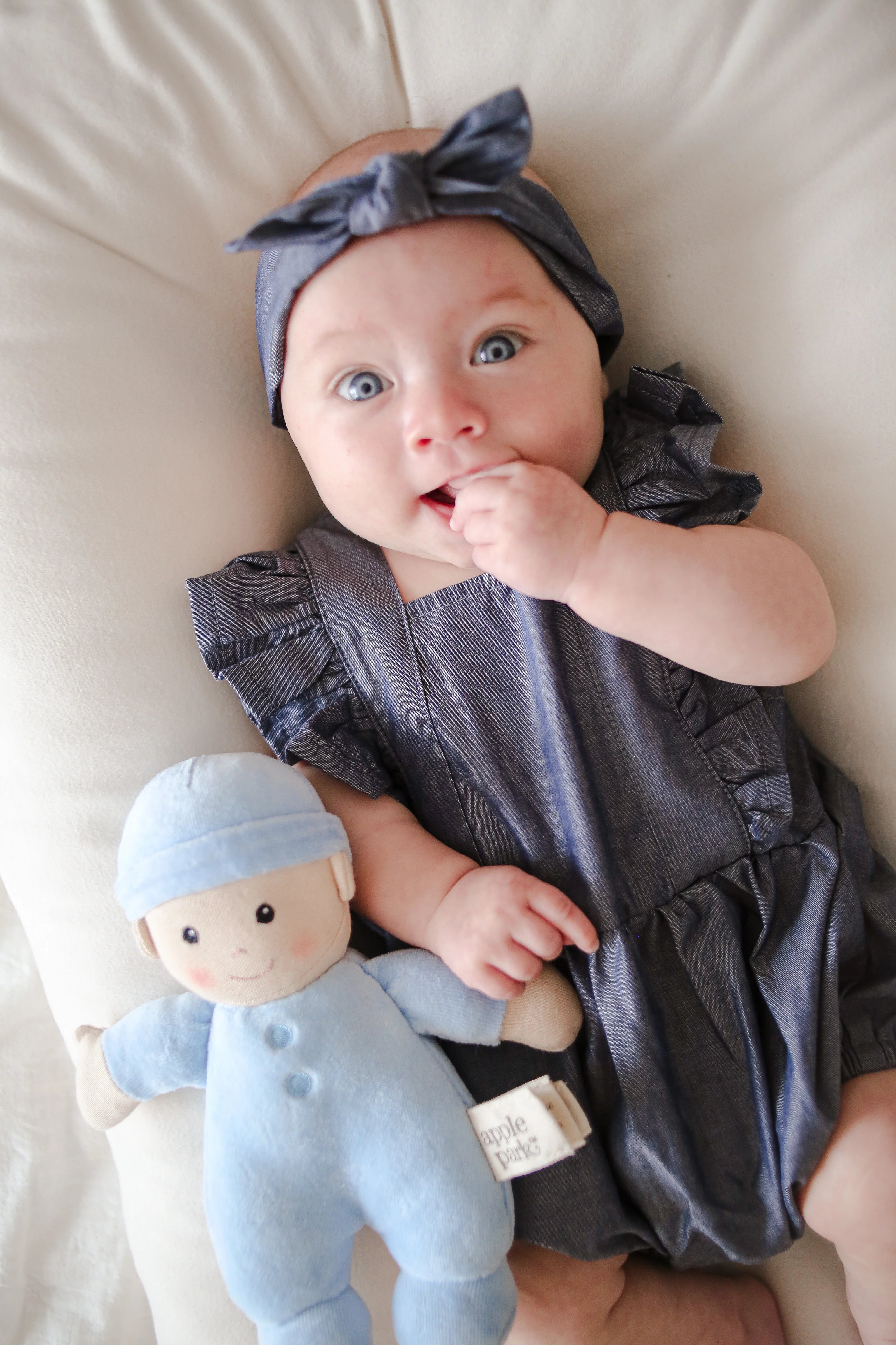 Apple Park First Baby Doll, Blue