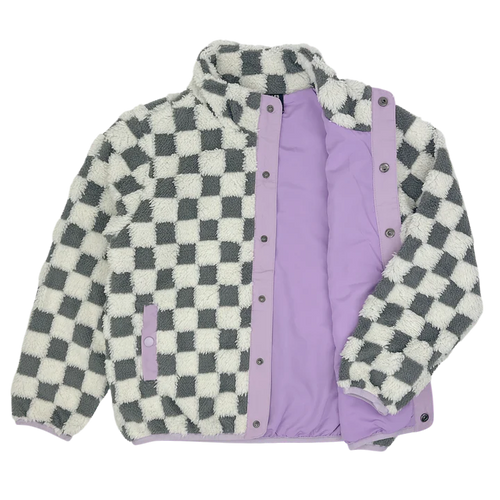 Tiny Whales Vibe Check Sherpa Jacket