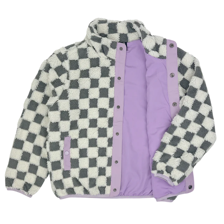 Tiny Whales Vibe Check Sherpa Jacket
