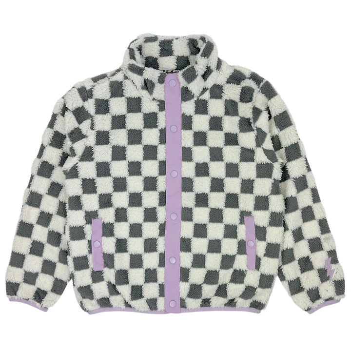 Tiny Whales Vibe Check Sherpa Jacket