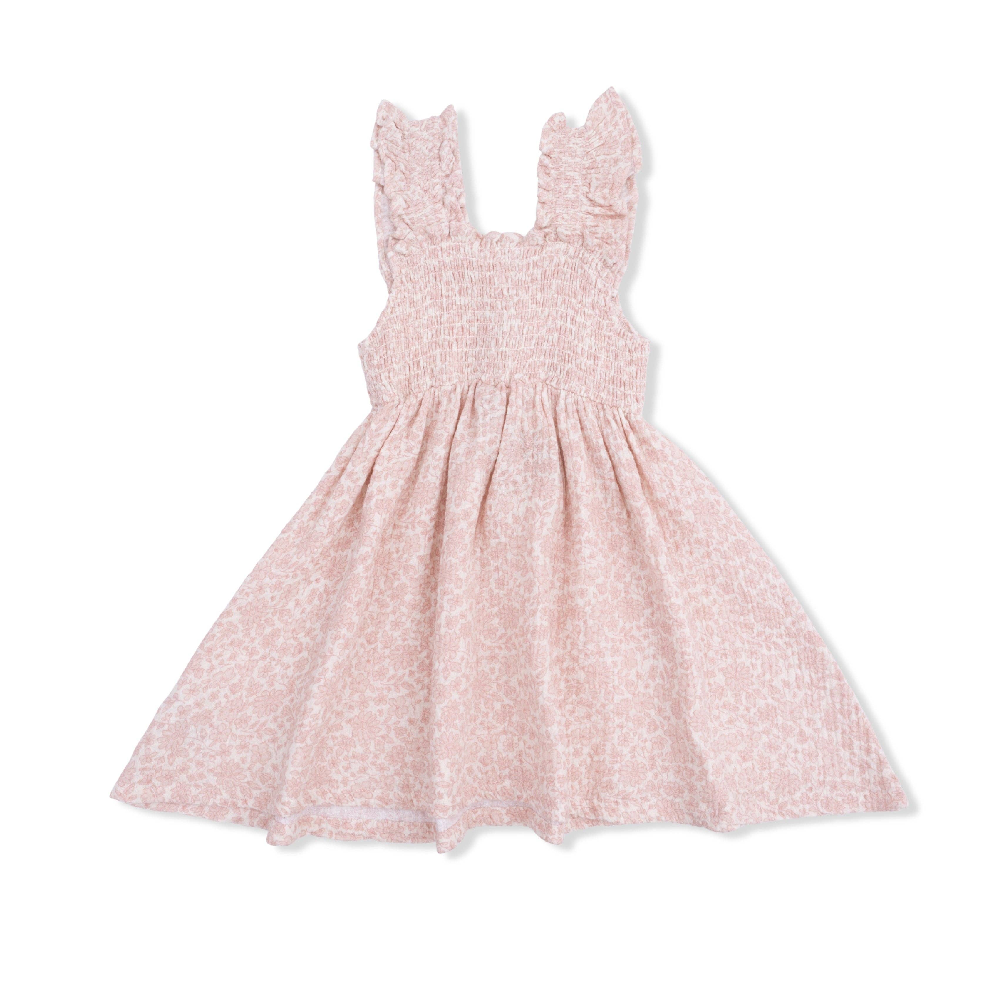 Angel Dear Smocked Sundress with Bloomer, Harper Floral