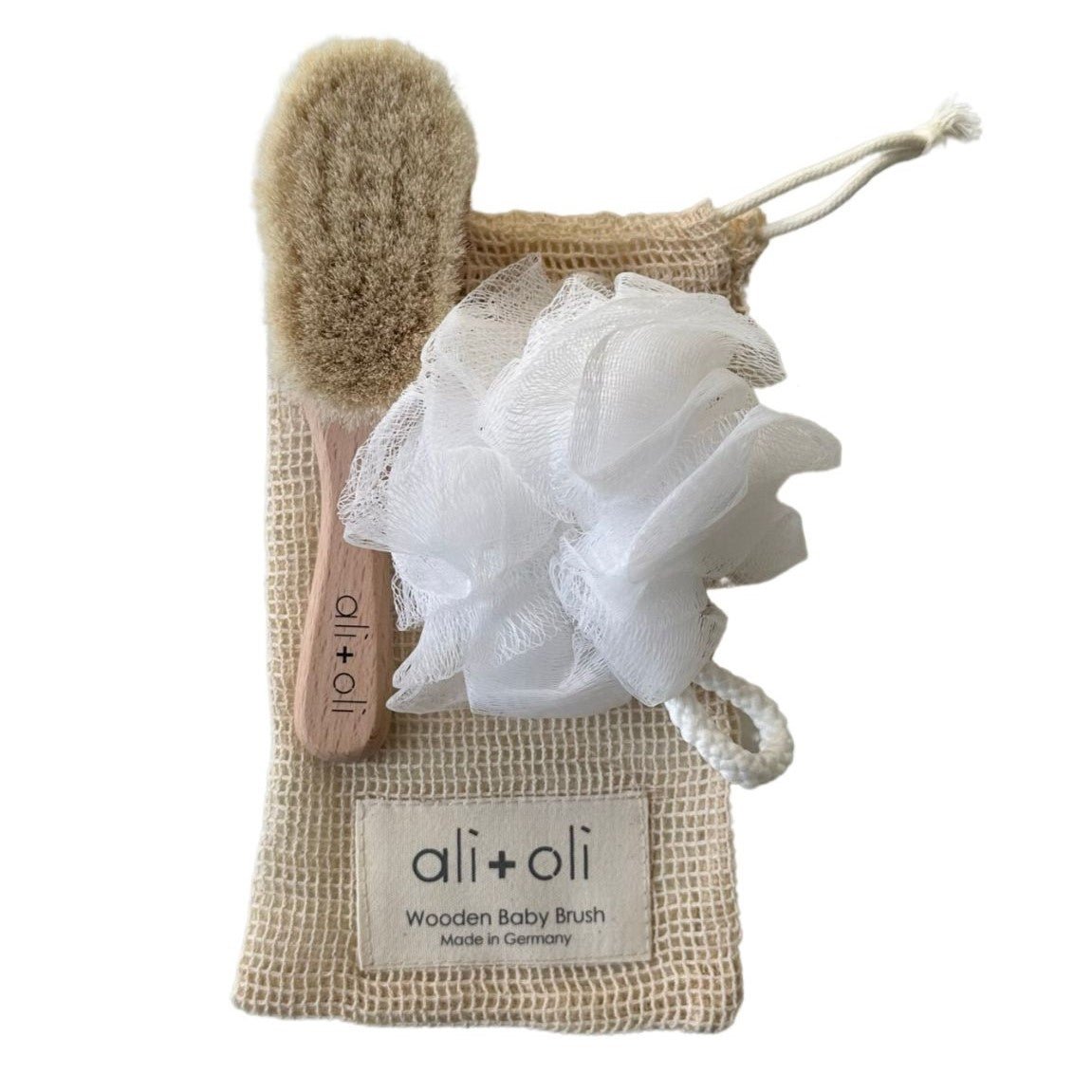 Ali + Oli Wooden Baby Hair Brush - Flying Ryno