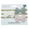 Ali+Oli Baby Headband Bow Set (Cream) - Flying Ryno
