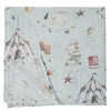 Ali+Oli Bamboo Muslin Swaddle Blanket (Circus) - Flying Ryno