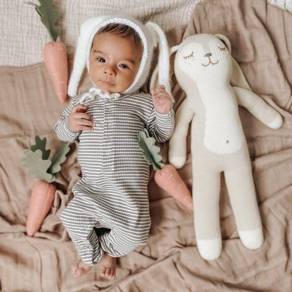 Ali+Oli Bamboo Muslin Swaddle Blanket (Taupe) - Flying Ryno