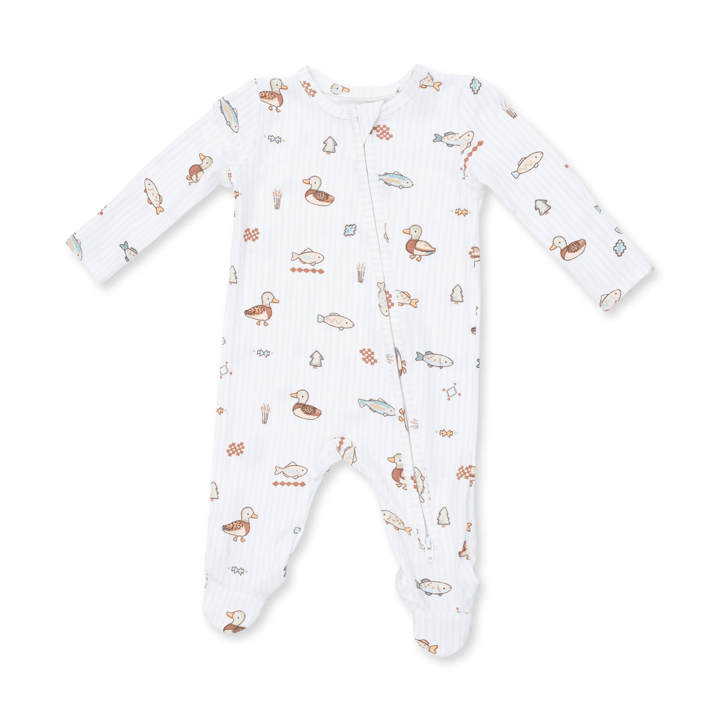 Angel Dear 2 Way Zipper Footie, Lake Cuties - Flying Ryno