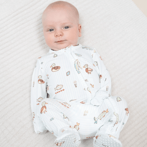 Angel Dear 2 Way Zipper Footie, Lake Cuties - Flying Ryno