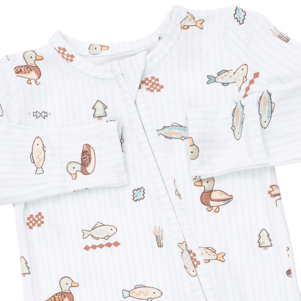 Angel Dear 2 Way Zipper Footie, Lake Cuties - Flying Ryno