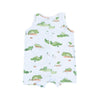 Angel Dear Alligator Blue Sleeveless Shortie Romper - Flying Ryno