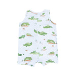 Angel Dear Alligator Blue Sleeveless Shortie Romper - Flying Ryno