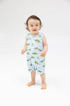 Angel Dear Alligator Blue Sleeveless Shortie Romper - Flying Ryno