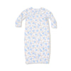 Angel dEAR Baby Blue Floral - Kimono Gown - Flying Ryno