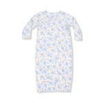 Angel dEAR Baby Blue Floral - Kimono Gown - Flying Ryno