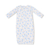 Angel dEAR Baby Blue Floral - Kimono Gown - Flying Ryno