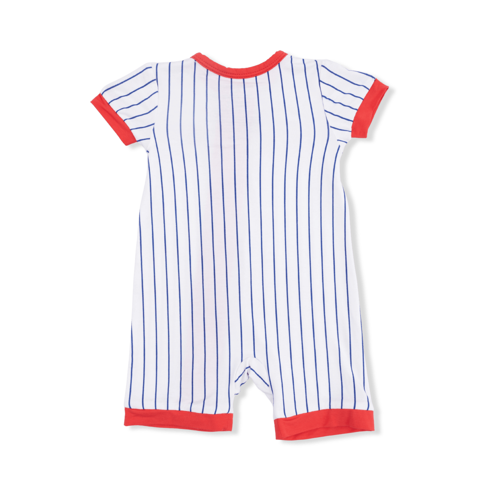 Angel Dear Baseball Stripe - Shortie 2 Way Zipper Romper - Flying Ryno
