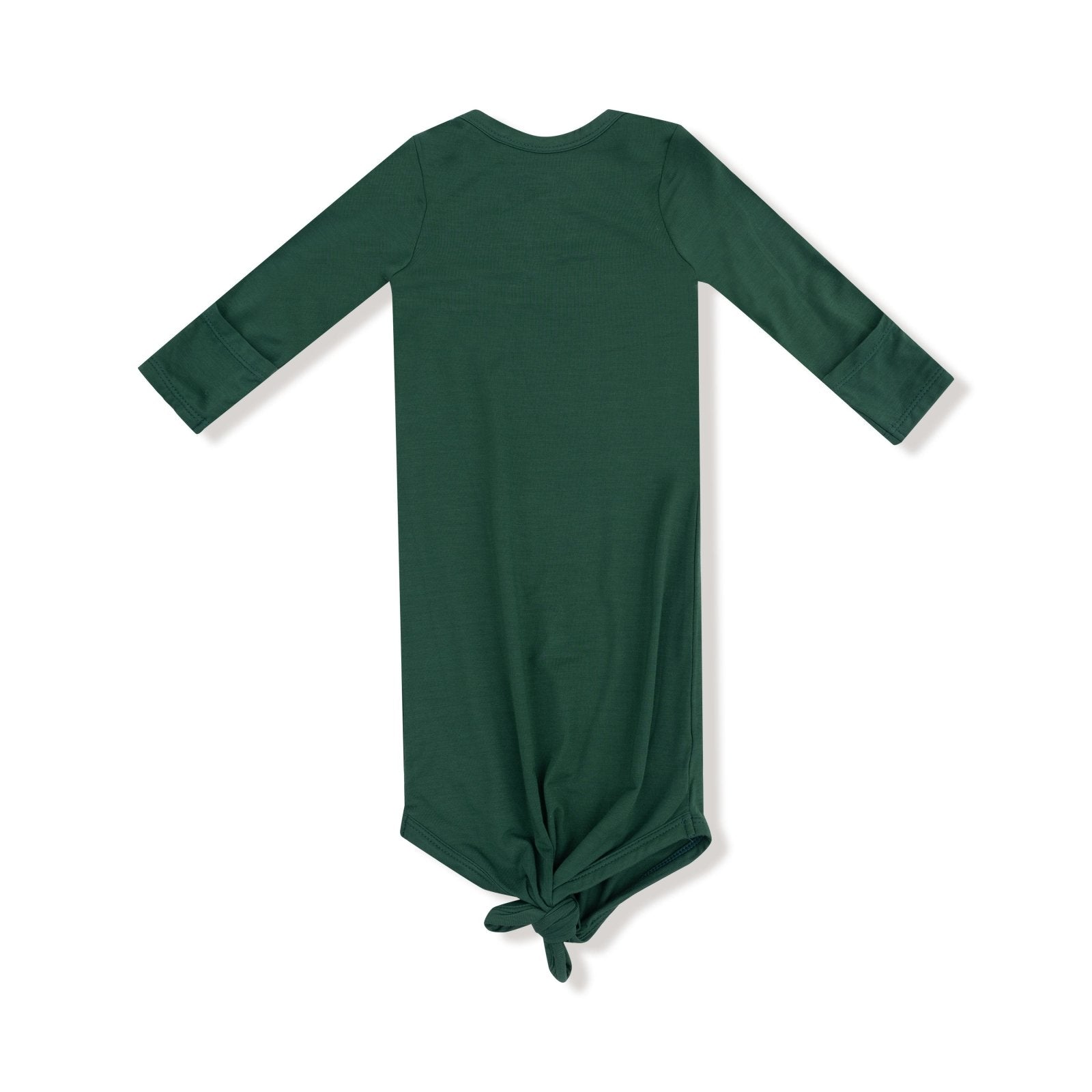 Angel Dear Basics - Hunter Green - Knotted Gown and Hat Set - Flying Ryno