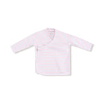Angel Dear Basics - Multi Stripe - Pink - 2pc Longsleeve Kimono Footed Pant and Headband Set - Flying Ryno