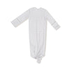 Angel Dear Basics - Stripe - Mineral - Grey/white - Knotted Gown - Flying Ryno