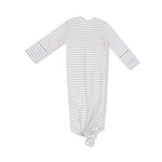 Angel Dear Basics - Stripe - Mineral - Grey/white - Knotted Gown - Flying Ryno