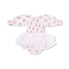 Angel Dear Belle Rosette Dot - L/s Smocked Bubble W/ Tutu - Flying Ryno
