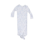 Angel Dear Blue Calico Floral Knotted Gown - Flying Ryno