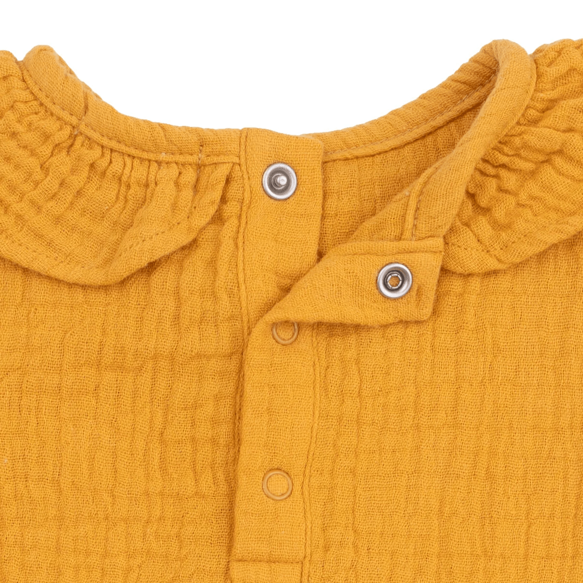 Angel Dear Bubble with Ruffle Collar, Solid Muslin Sunflower - Flying Ryno
