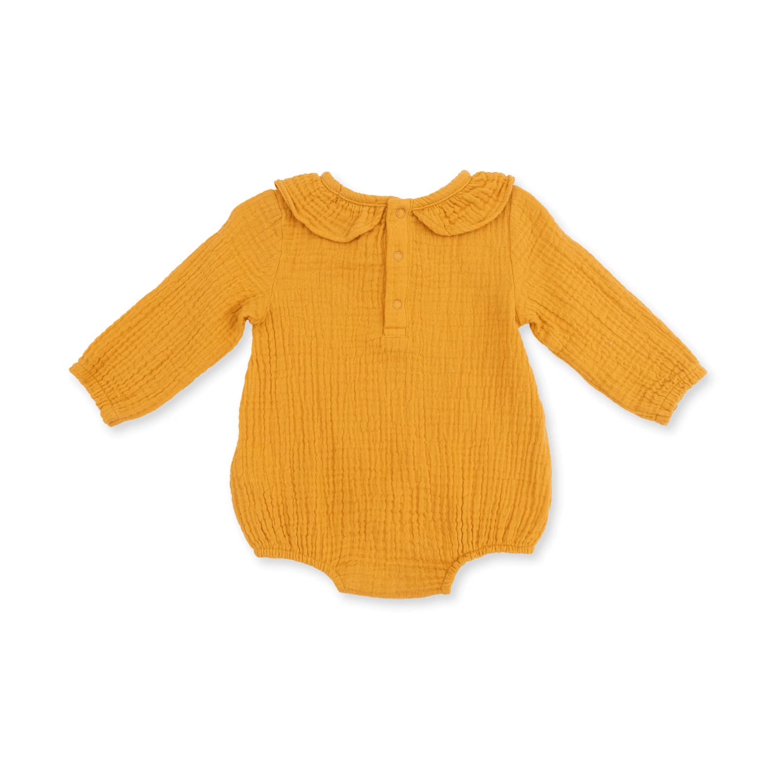 Angel Dear Bubble with Ruffle Collar, Solid Muslin Sunflower - Flying Ryno