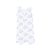 Angel Dear Bubbly Whale Blue Ribbed Sleeveless Shortie Romper - Flying Ryno