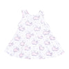 Angel Dear Bubbly Whale Pink Ribbed Peplum Tank & Ruffle Bloomer - Flying Ryno