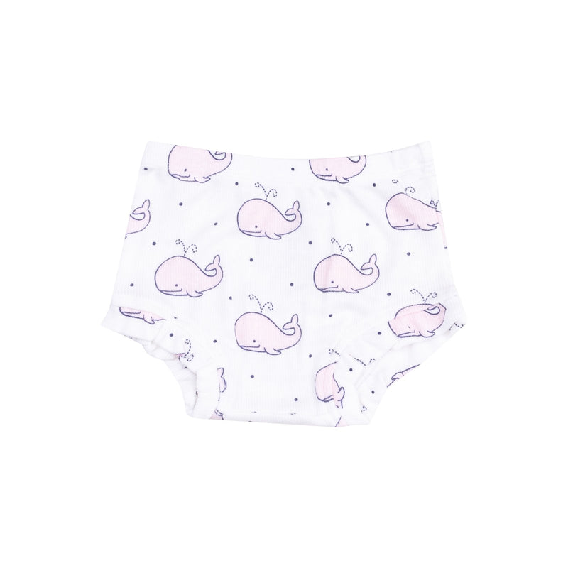 Angel Dear Bubbly Whale Pink Ribbed Peplum Tank & Ruffle Bloomer - Flying Ryno