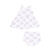 Angel Dear Bubbly Whale Pink Ribbed Peplum Tank & Ruffle Bloomer - Flying Ryno