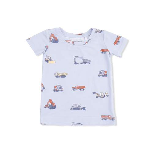 Angel Dear Construction Vehicles - Short Sleeve Loungewear Set - Flying Ryno