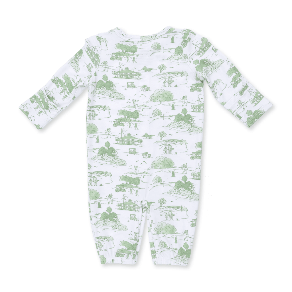 Angel Dear Convertible Gown and Beanie Hat, Golf Toile Green - Flying Ryno