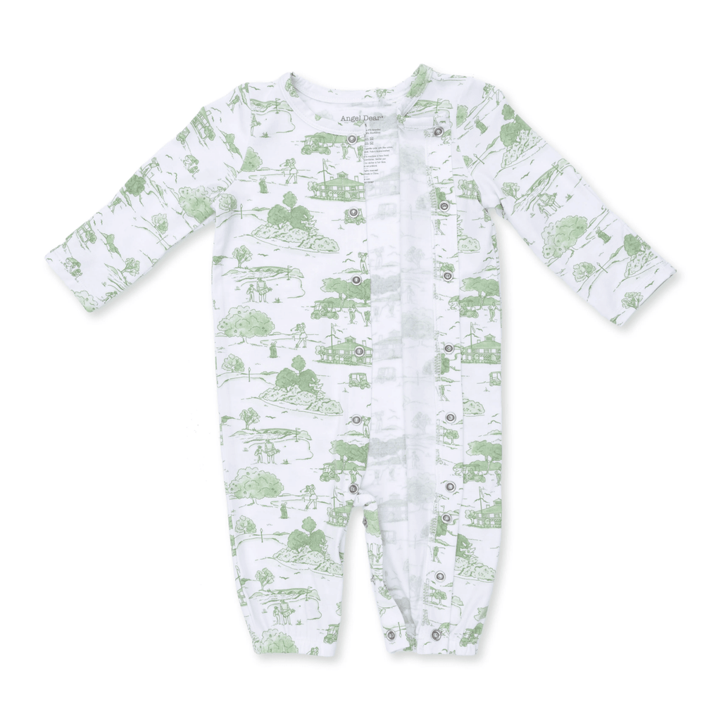 Angel Dear Convertible Gown and Beanie Hat, Golf Toile Green - Flying Ryno