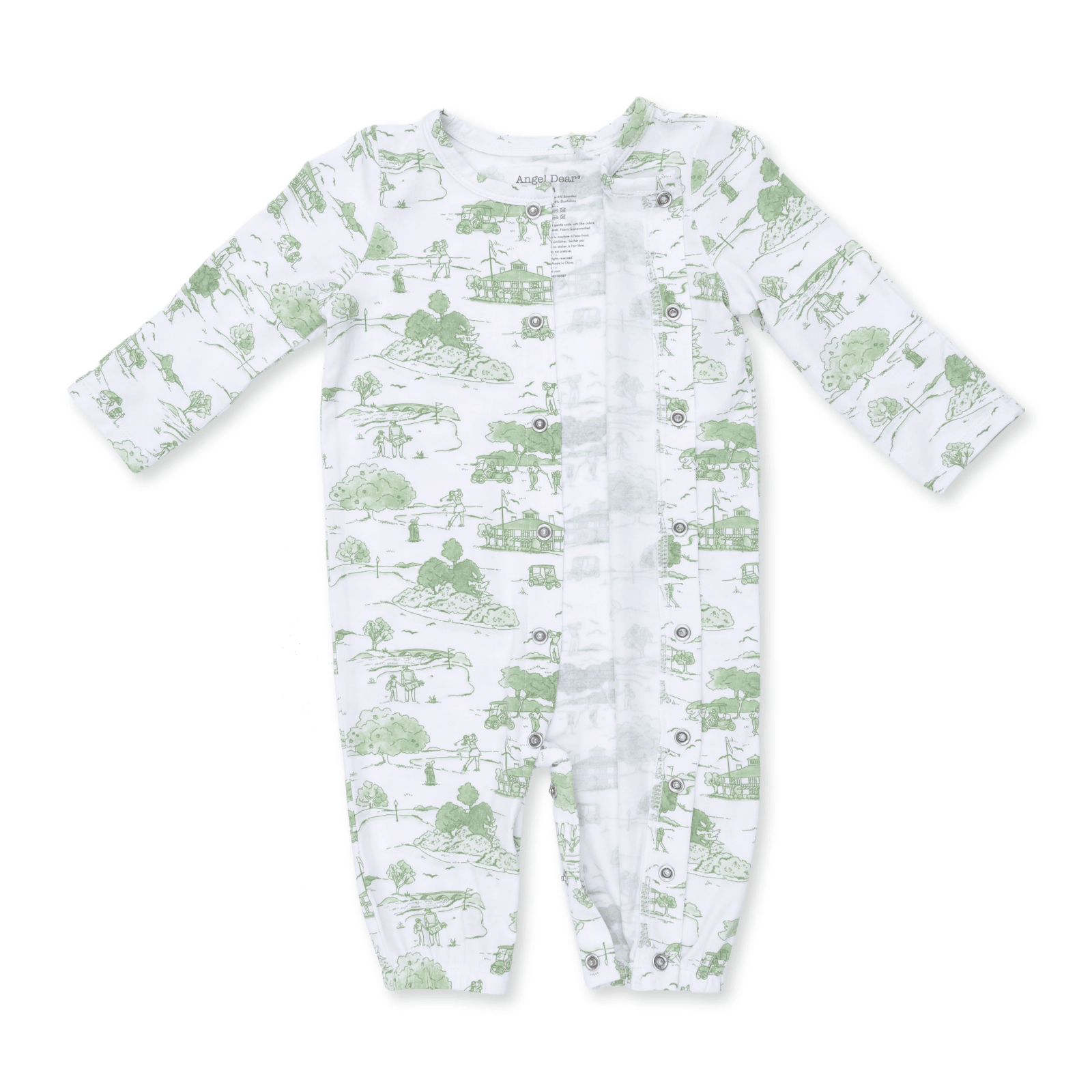 Angel Dear Convertible Gown and Beanie Hat, Golf Toile Green - Flying Ryno