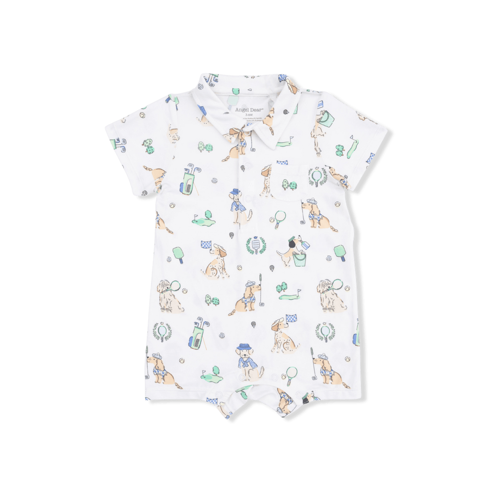 Angel Dear Country Club Dogs Neutral - Polo Shortie - Flying Ryno