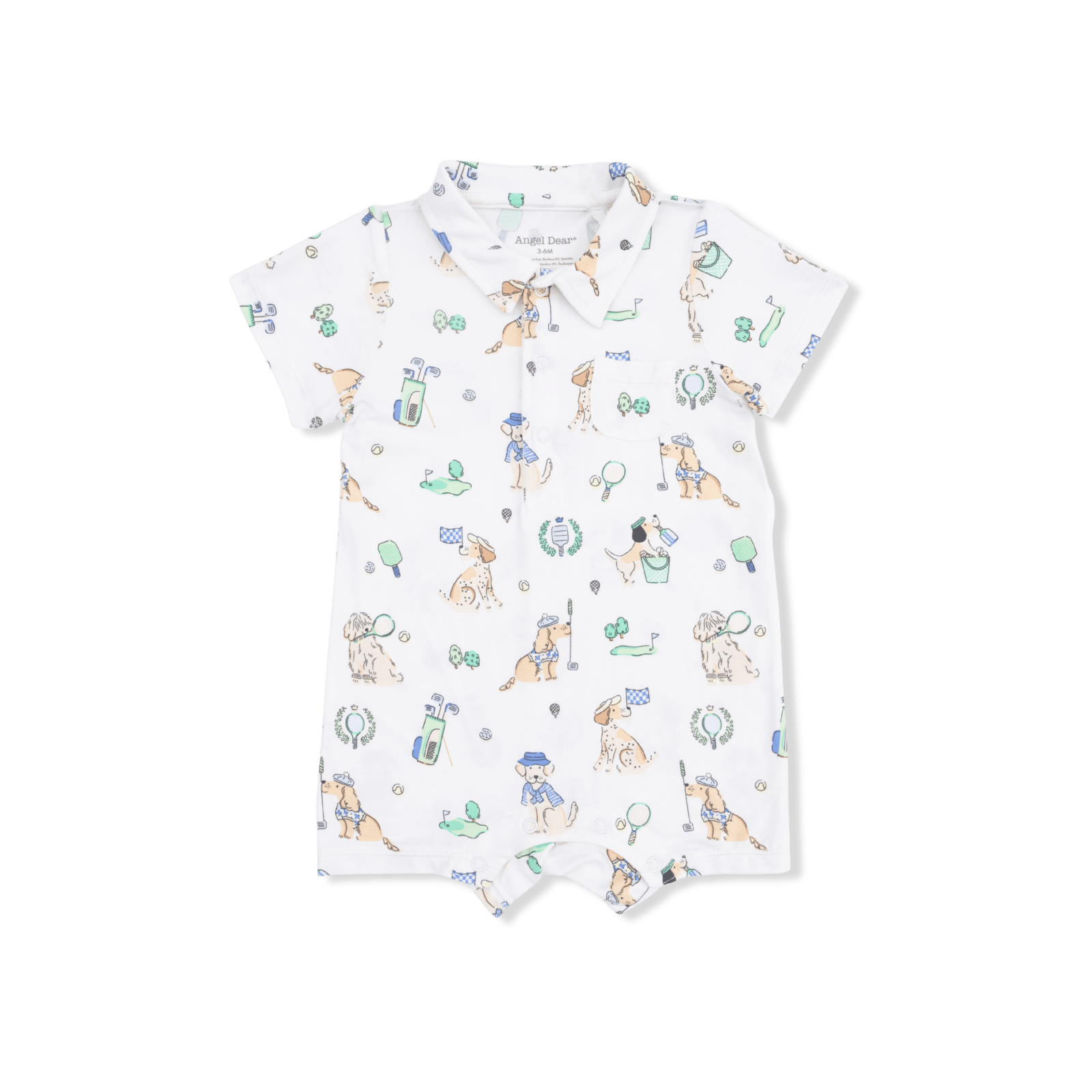 Angel Dear Country Club Dogs Neutral - Polo Shortie - Flying Ryno