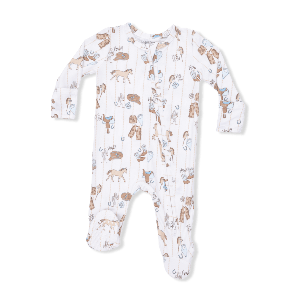 Angel Dear Cowboy Nursery - 2 Way Zipper Footie - Flying Ryno