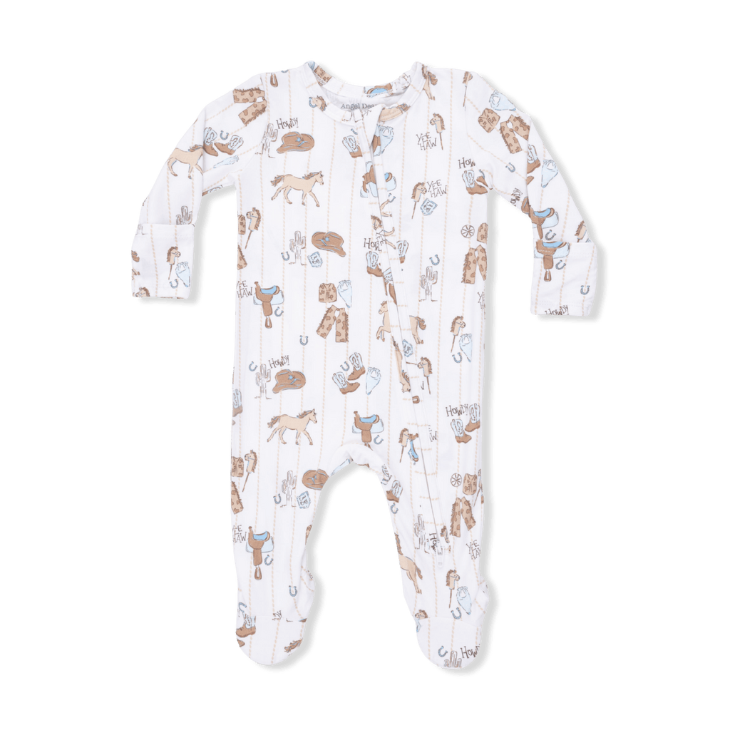 Angel Dear Cowboy Nursery - 2 Way Zipper Footie - Flying Ryno