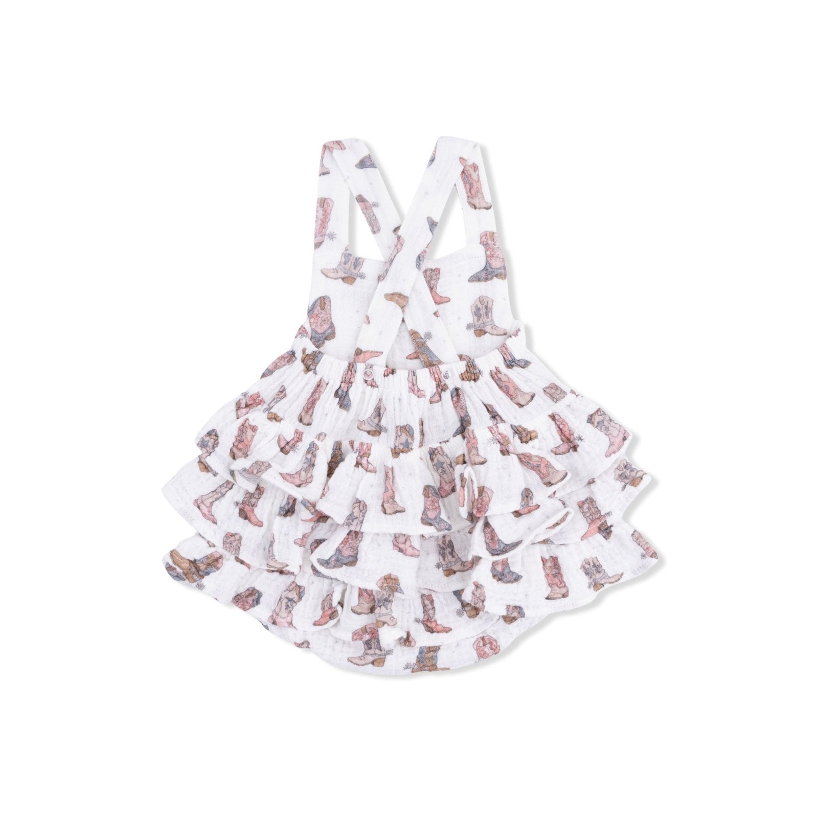 Angel Dear Cowgirl Boots - Ruffle Sunsuit - Flying Ryno